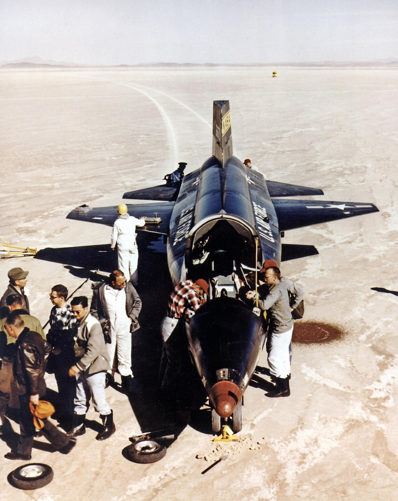 Illustration for article titled Outstanding photos of the X-15, the fastest manned rocket plane ever